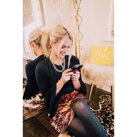 💕KENDRA SCOTT💕 Oscar Rose Gold Choker Necklace Blush Crystal NWT - Picture 3 of 14